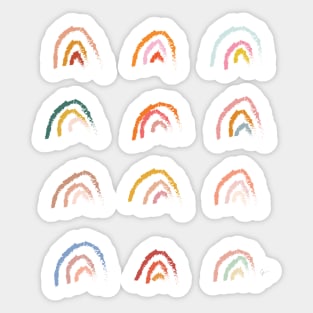 Pastel Rainbows Sticker